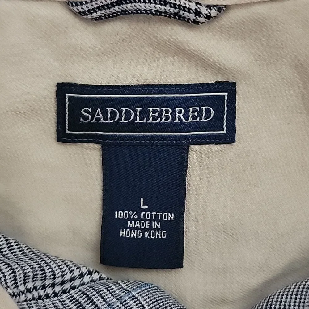 Saddlebred Men's button-down dress shirt Size L